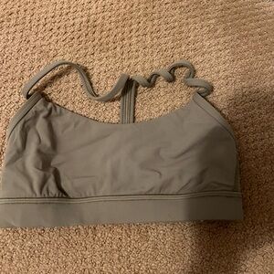 Lululemon Flow Y Bra Nulu-colour bronze green